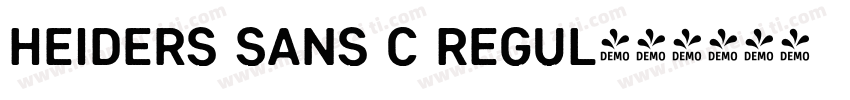 Heiders Sans C Regul字体转换